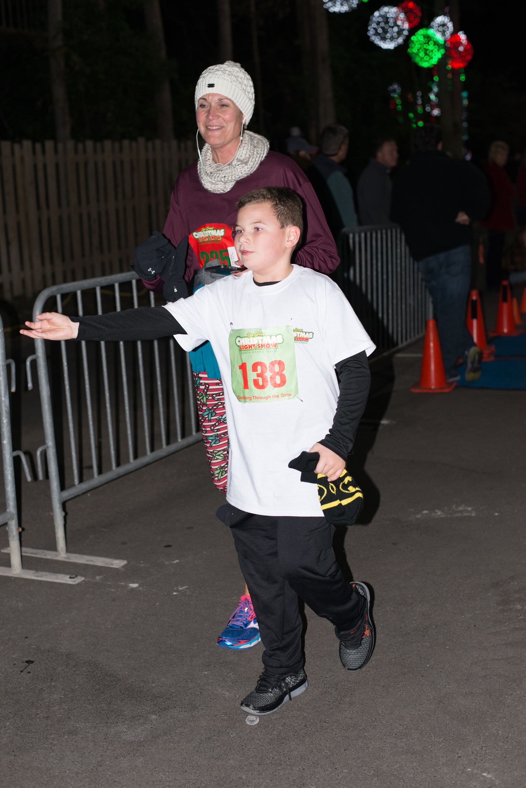 Young Child and Adult Running